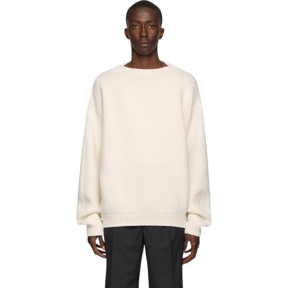 Fear of God 7th‎ Collection Overlapped Boat Neck Voluminous Sweater Medium Fall - Picture 1 of 12